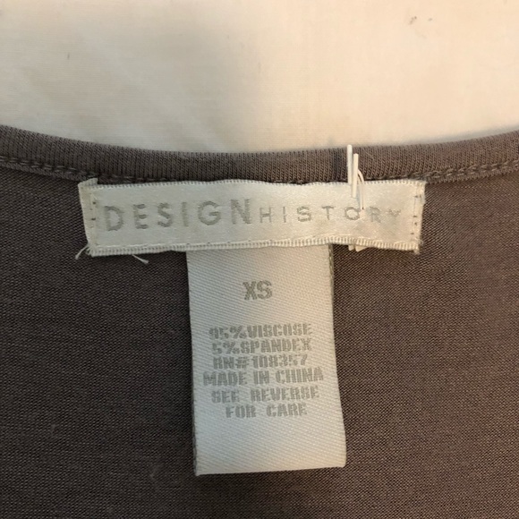 DesignHistory Gray Sequin Top XS/S - Picture 3 of 6